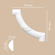 Угол декоративный Decomaster 98020-2 (290*290*25)